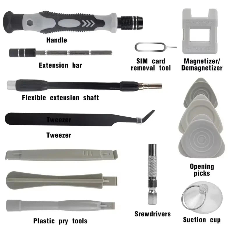 115-in-1 Precision Screwdriver Set with Magnetic Bits - Electronics Repair Tool Kit for Phone, Laptop, PC & DIY Projects