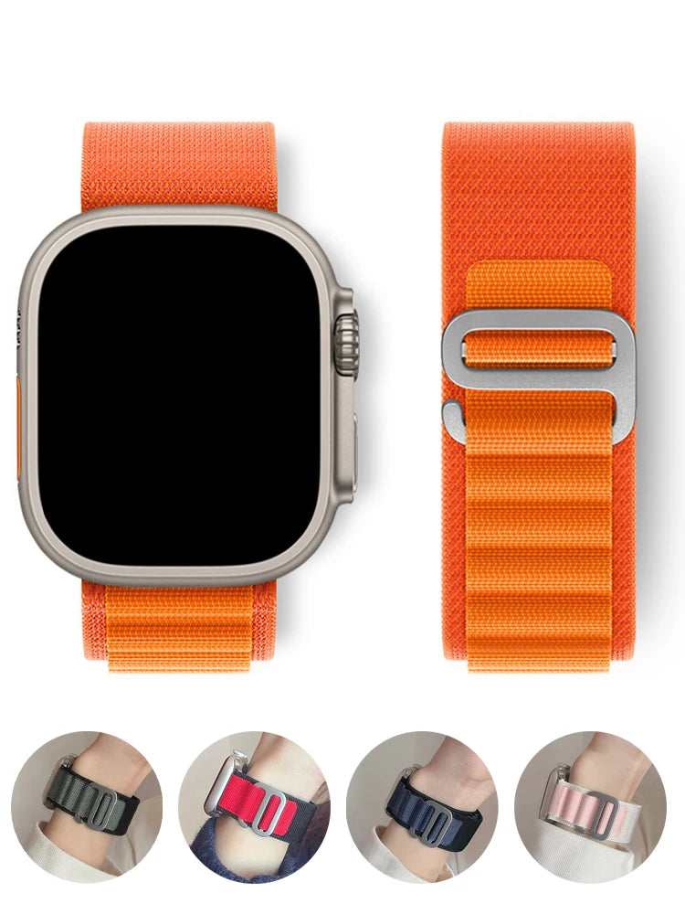 Alpine Loop Strap for Apple watch Ultra 2 Band 49mm 44mm 40mm 45mm 41mm 46mm 42mm Bracelet iWatch Series 10 SE 9 8 7 6 5 4 Bands