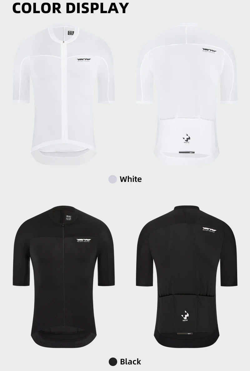 YKYWBIKE Men Cycling Jersey 2026 Racing Pro Summer Bicycle Shirt Short Sleeve Road Bike MTB Tops Biking Clothing Breathable