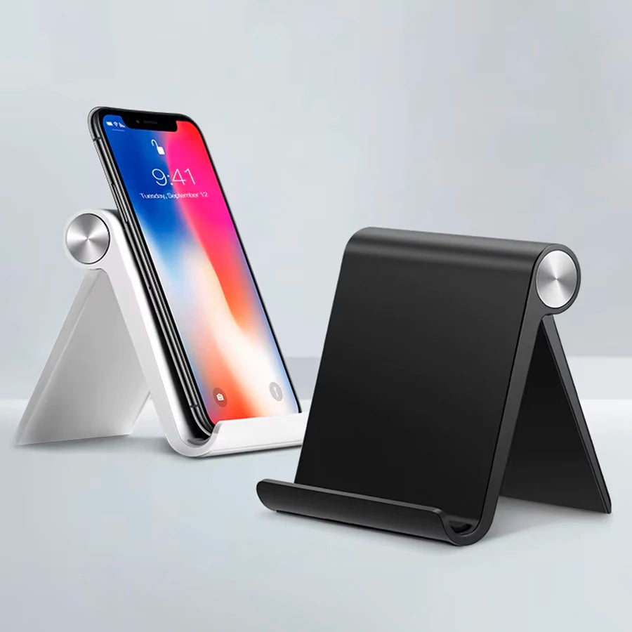 Adjustable Mobile Phone Stand Portable Folding Desktop Phone Holder Compatible with Mobile Phones and Tablets