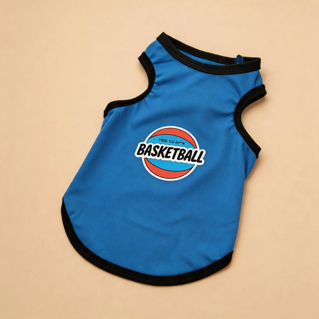 Summer Pet Clothes Breathable Mesh Dog Cat Jersey Cute Puppy Kitten Vest Shedding Control Apparel Holiday Party Dog Clothing