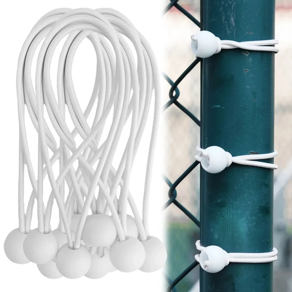 Outdoor Elastic Ball Rope Bungee Cords Portable Tent Fixing Tarpaulin Awning Canopy Heavy Duty Tarp Tie Down Tent Accessories