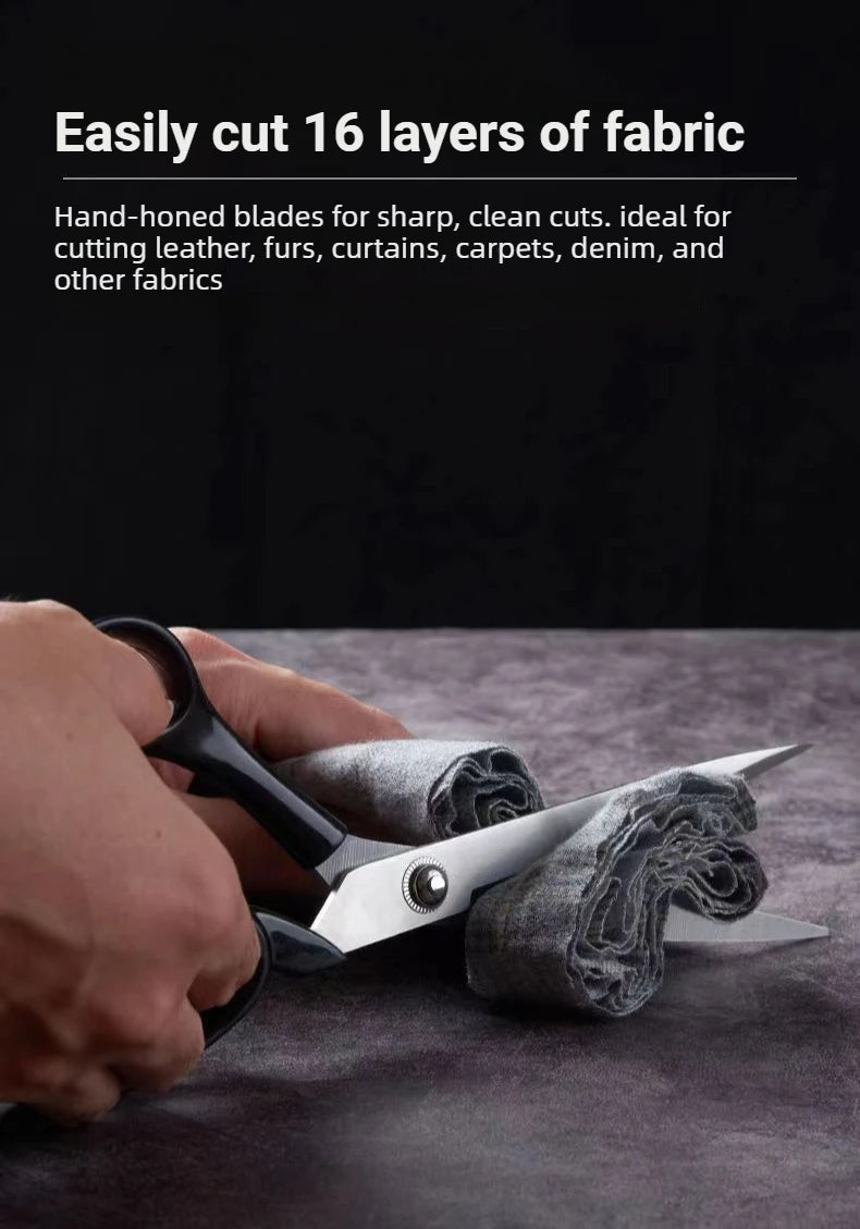10 Inch Stainless Steel Tailor Shears for Fabric Leather Cutting Professional Sewing Craft DIY Apparel Making Tool Accessory