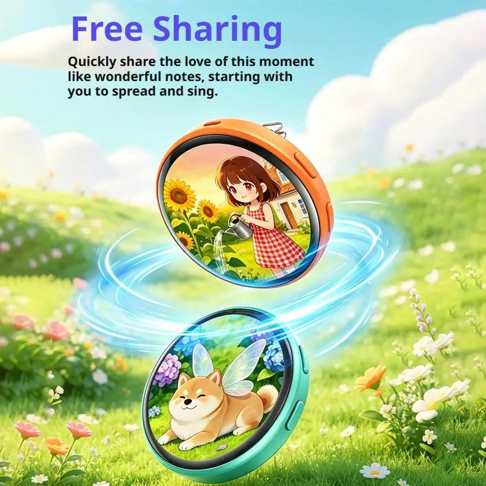Smart 1.50 Inch Electronic Badge Full Touch IPS Screen Electronic Badge GIF Video With Sound Anime Brooch Pin Student Gift