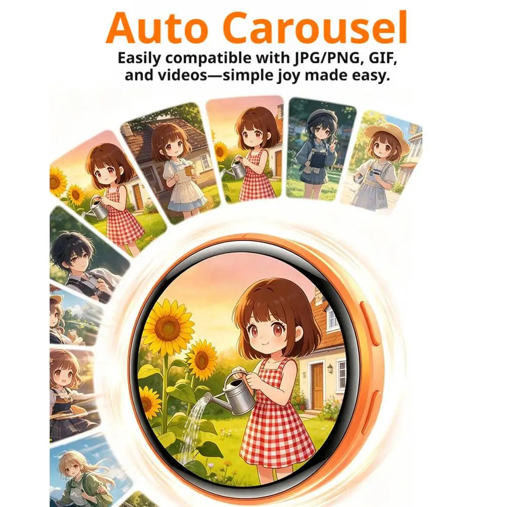 Smart 1.50 Inch Electronic Badge Full Touch IPS Screen Electronic Badge GIF Video With Sound Anime Brooch Pin Student Gift