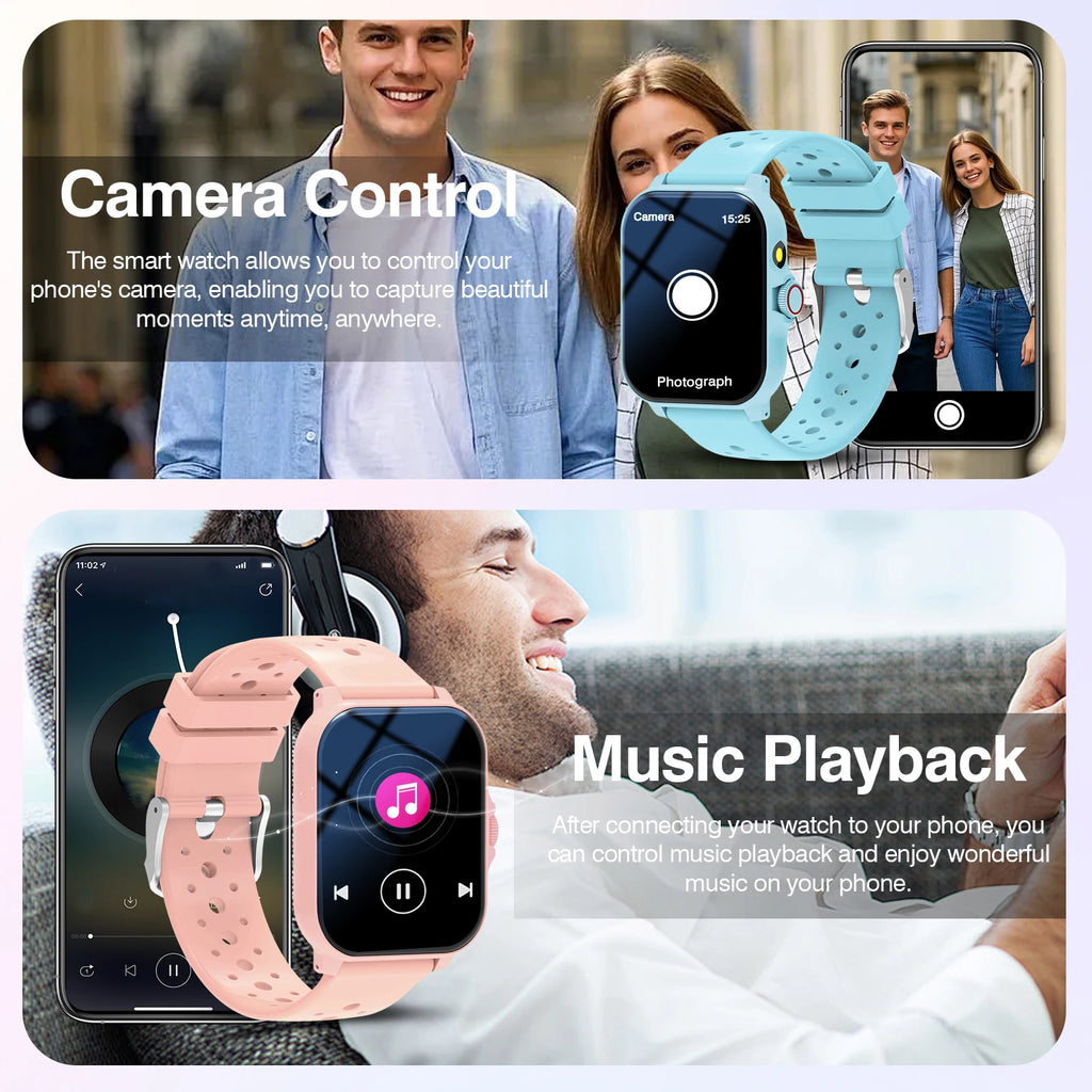 Smart Watch Multi-functional sports smart watch ,Wireless Calling, Personalized the Watch Faces,Music control