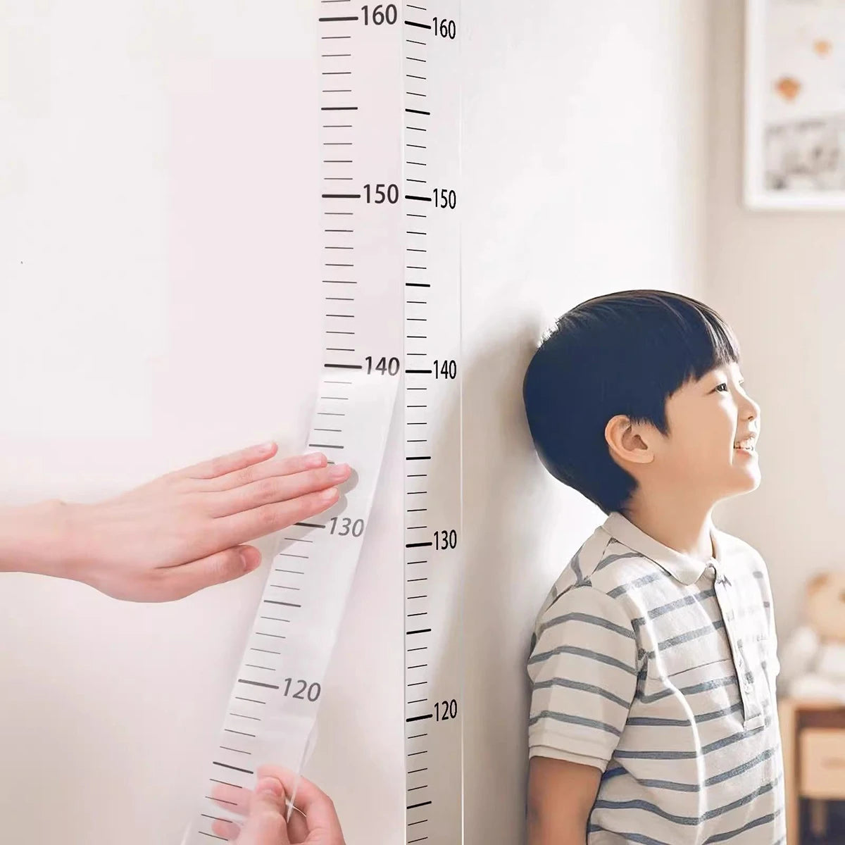 2m Wall Height Measurement Card - Easy-to-Read Durable PC Material Writeable & Removable Ideal for Room Decor Wall Decorations