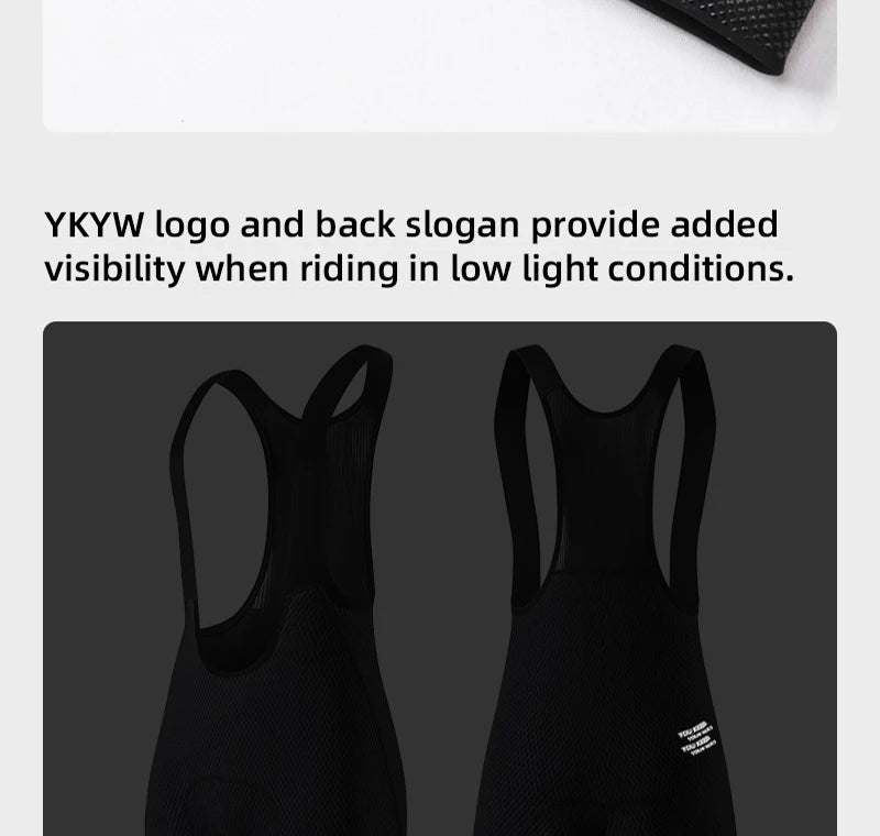 YKYWBIKE Men's Cycling Set Jersey Road Bike Kits Bib Shorts Bicycle Clothing Pro team Riding Summer Maillot Sets Slim Fit
