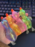 Creative popsicle shape decompression toy color gradual change extrusion decompression slow rebound practical mini toy